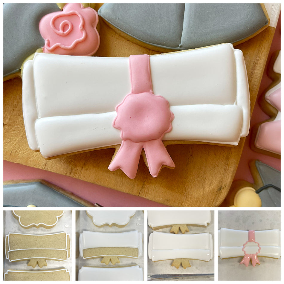 Diploma with Ribbon Cookie Cutter