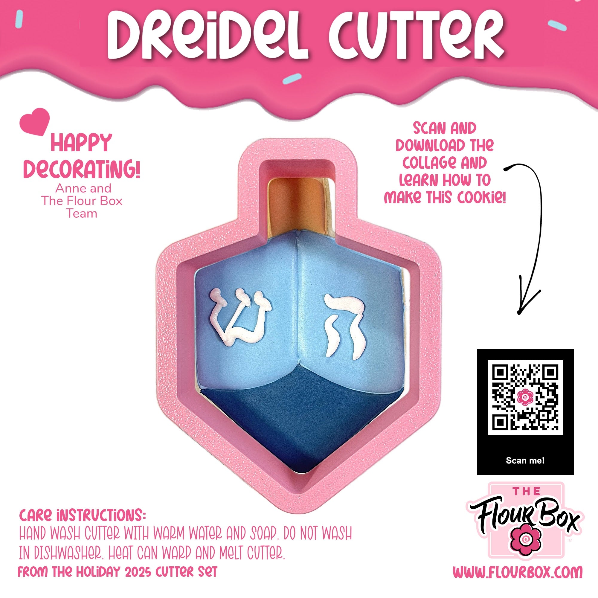 Dreidel Cookie Cutter
