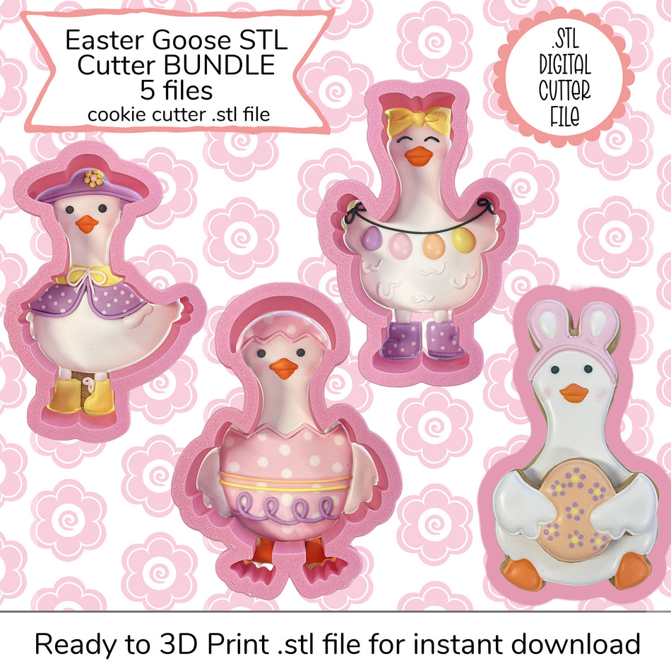 Easter Goose Cutter Bundle STL Files (digital file)