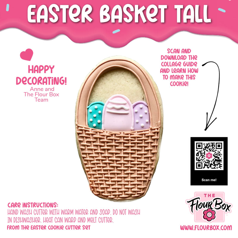 Easter Basket Tall Cookie Cutter