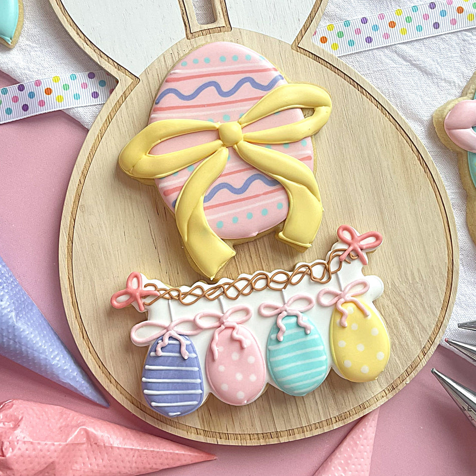 Pretty Easter Egg Cookie Cutter BUNDLE (2 cutters)