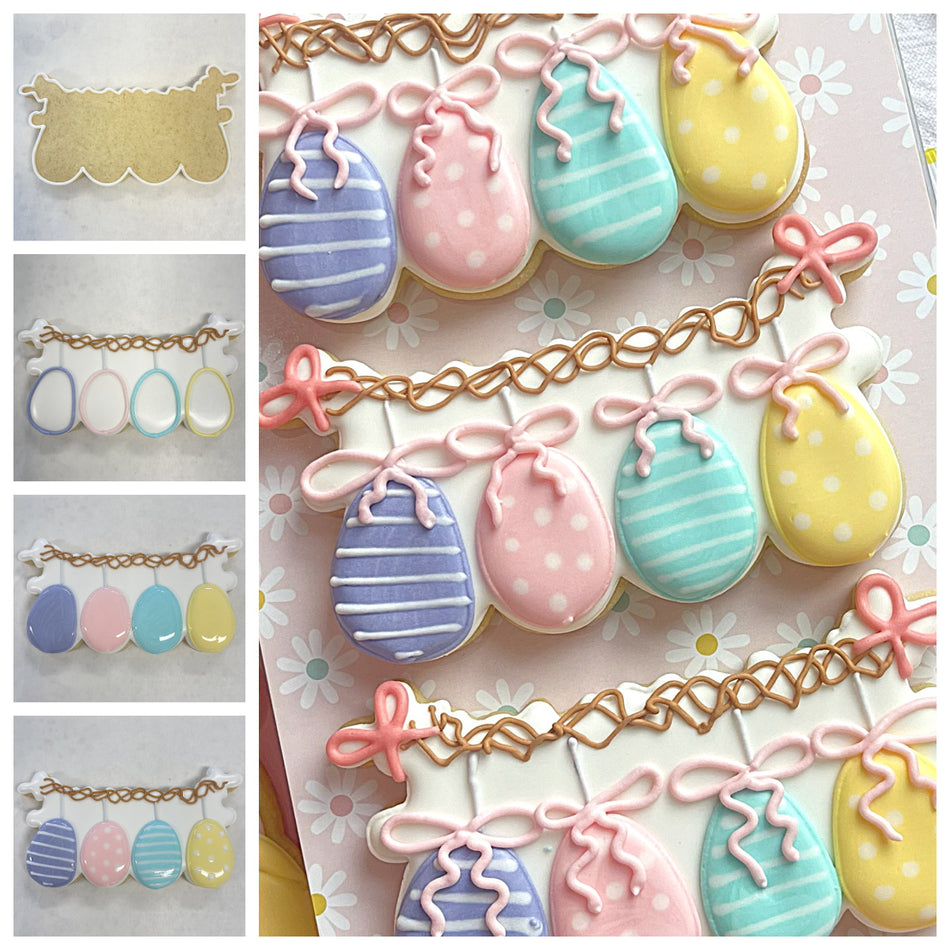 Pretty Easter Egg Cookie Cutter BUNDLE (2 cutters)