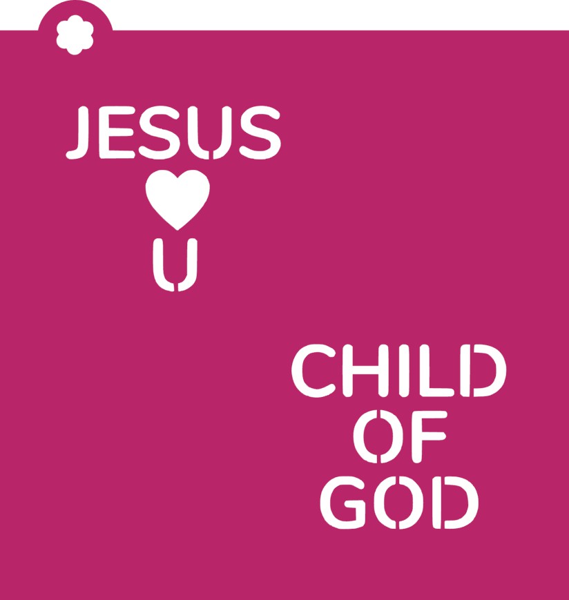 LARGE Faith Conversations Heart 3pc Stencil Set