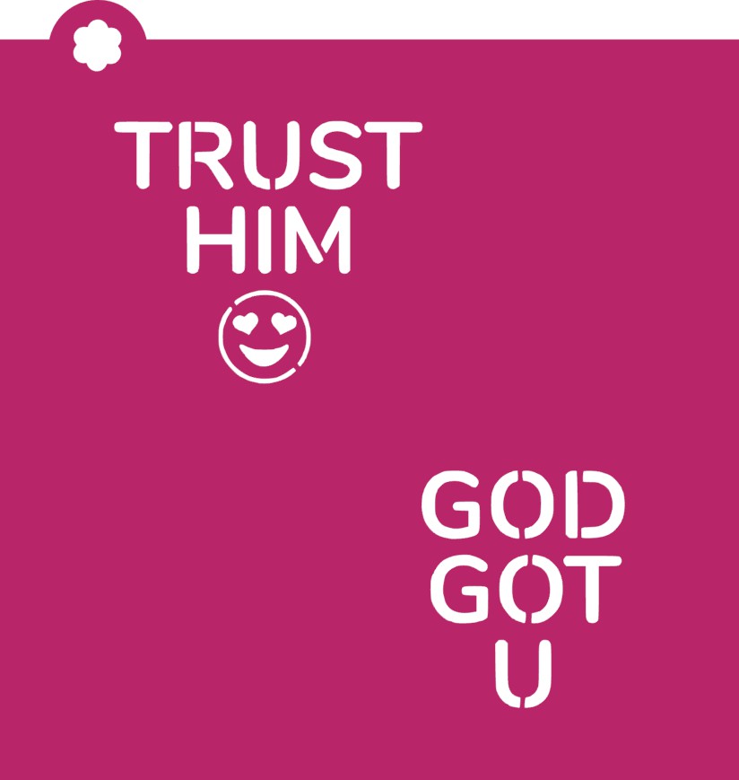 LARGE Faith Conversations Heart 3pc Stencil Set