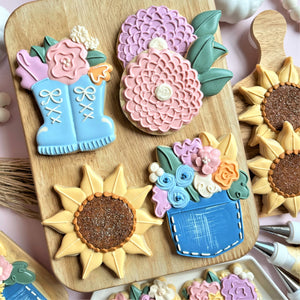 Fall Floral Cookie Decorating KIT and Digital Decorating Guide