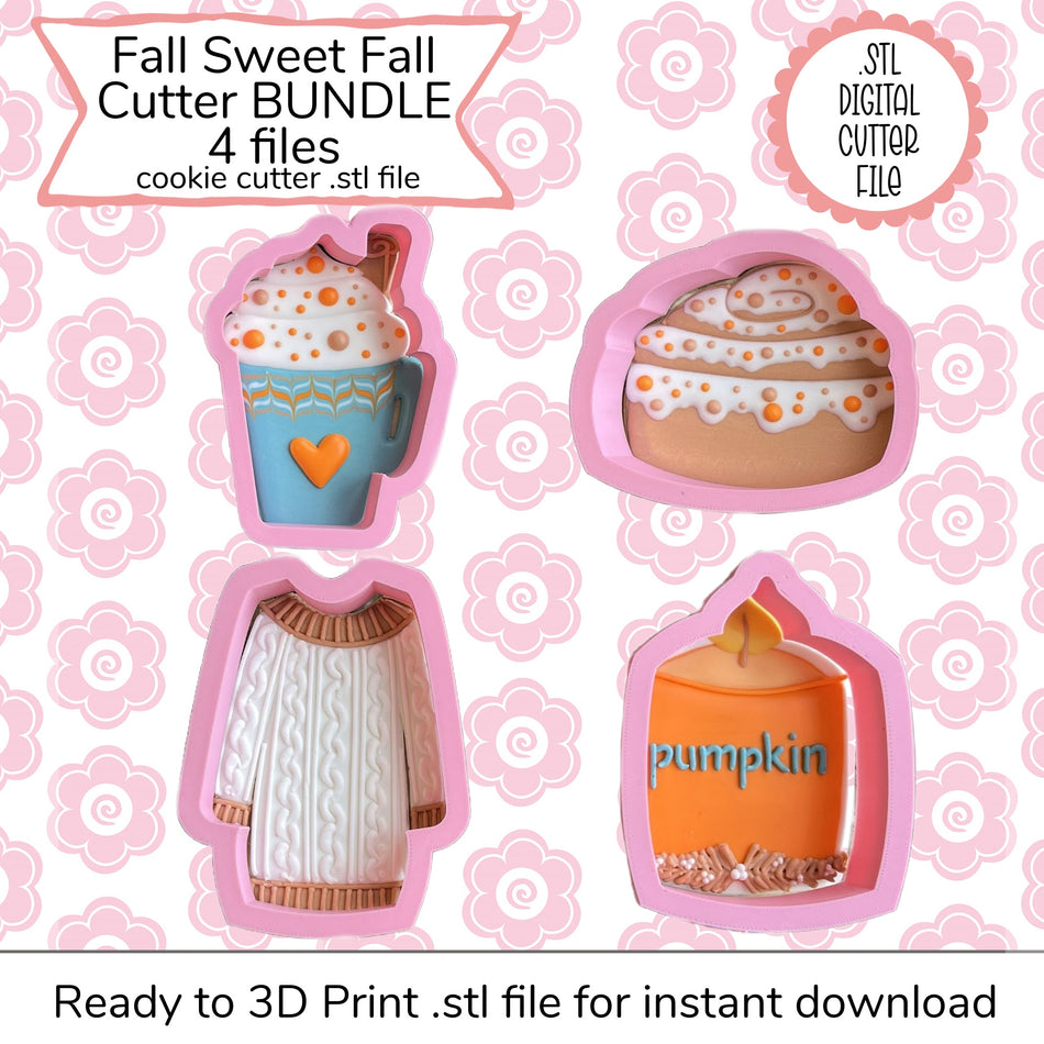 Fall Sweet Fall Cutter Bundle STL Files (digital file)
