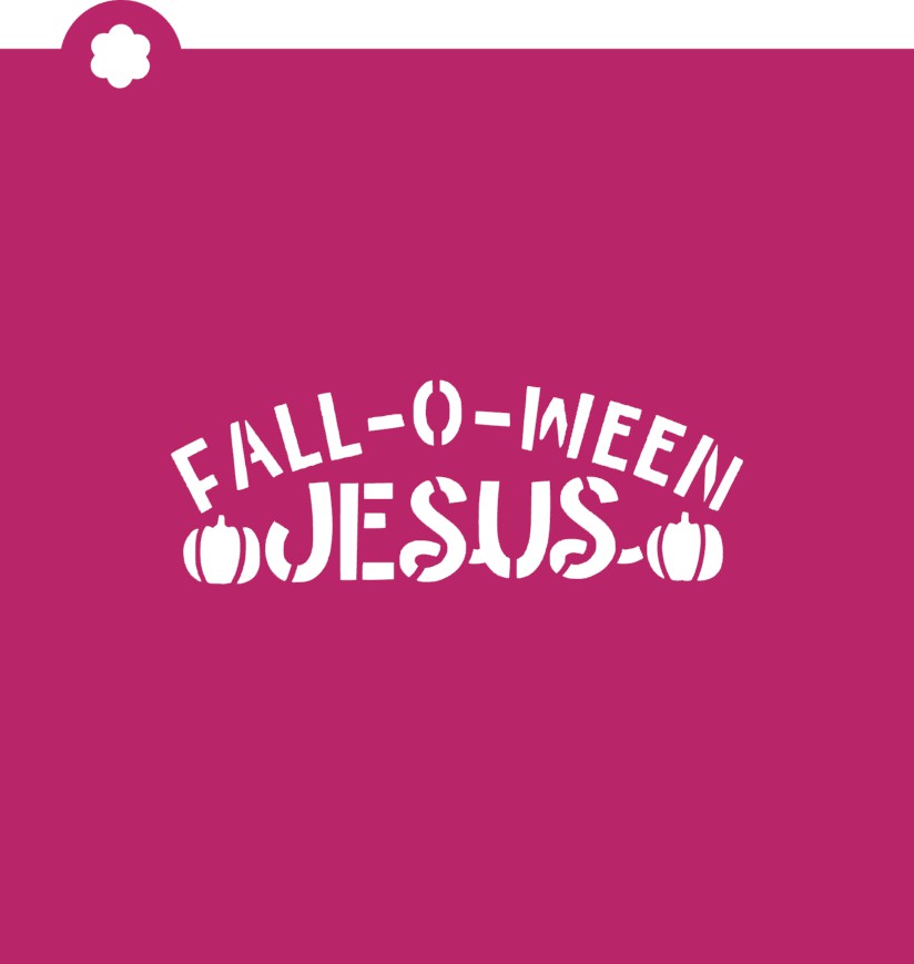 Fall-O-Ween Jesus Flour Box Stencil