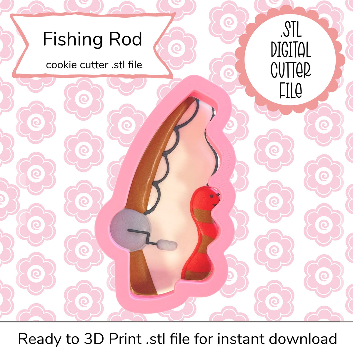 Fishing Rod Cutter STL File (digital file)