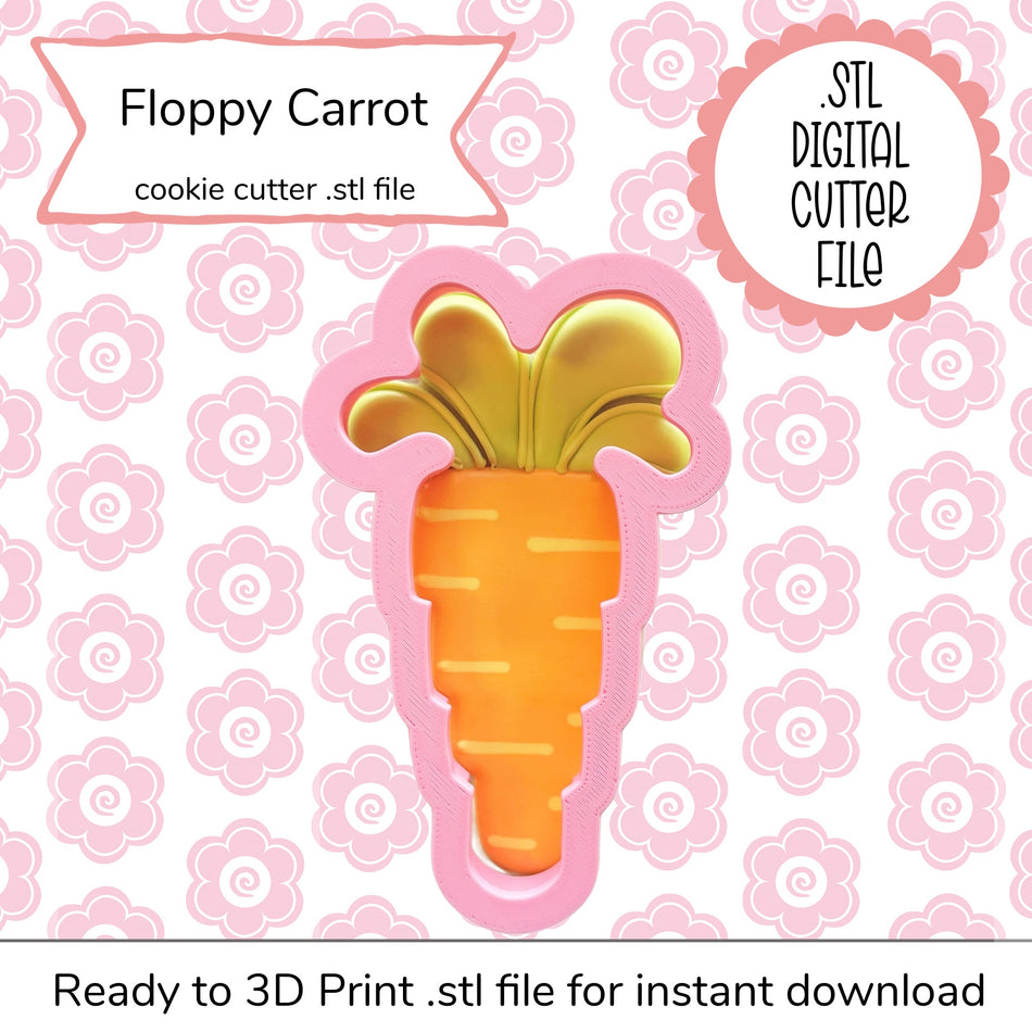Floppy Carrot Cutter STL File (digital file)