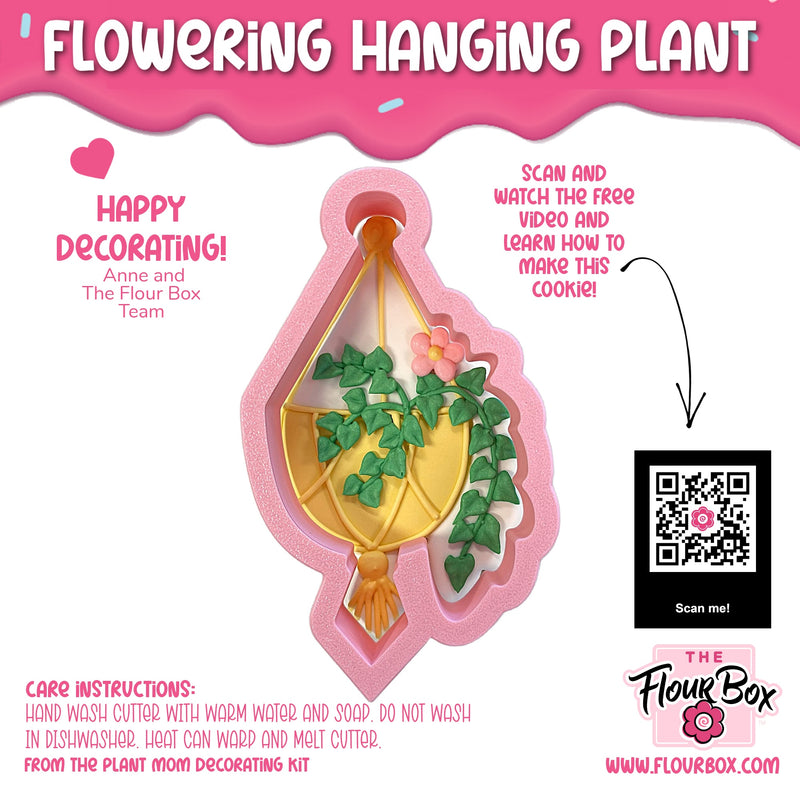 Flowering Hanging Plant Cookie Cutter