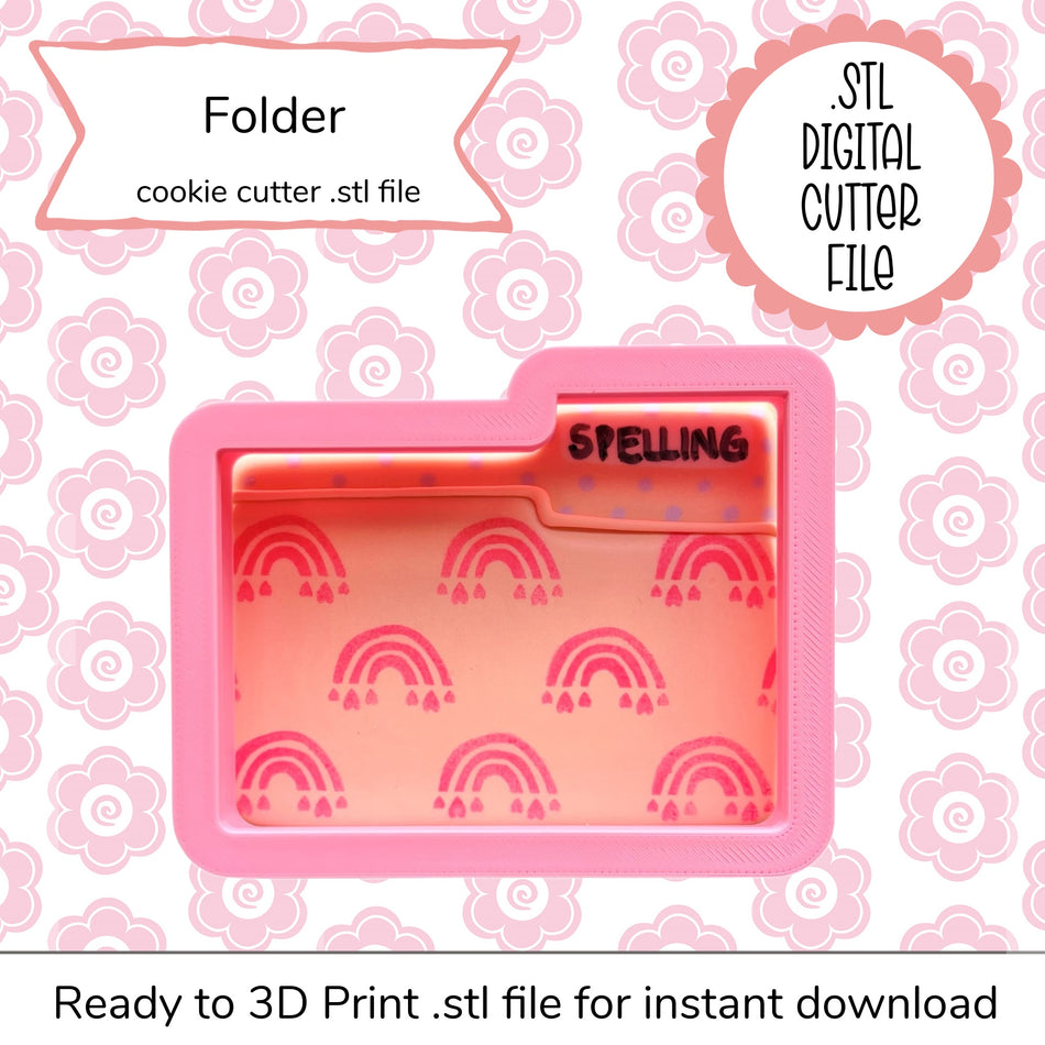 Folder Cutter STL File (digital file)