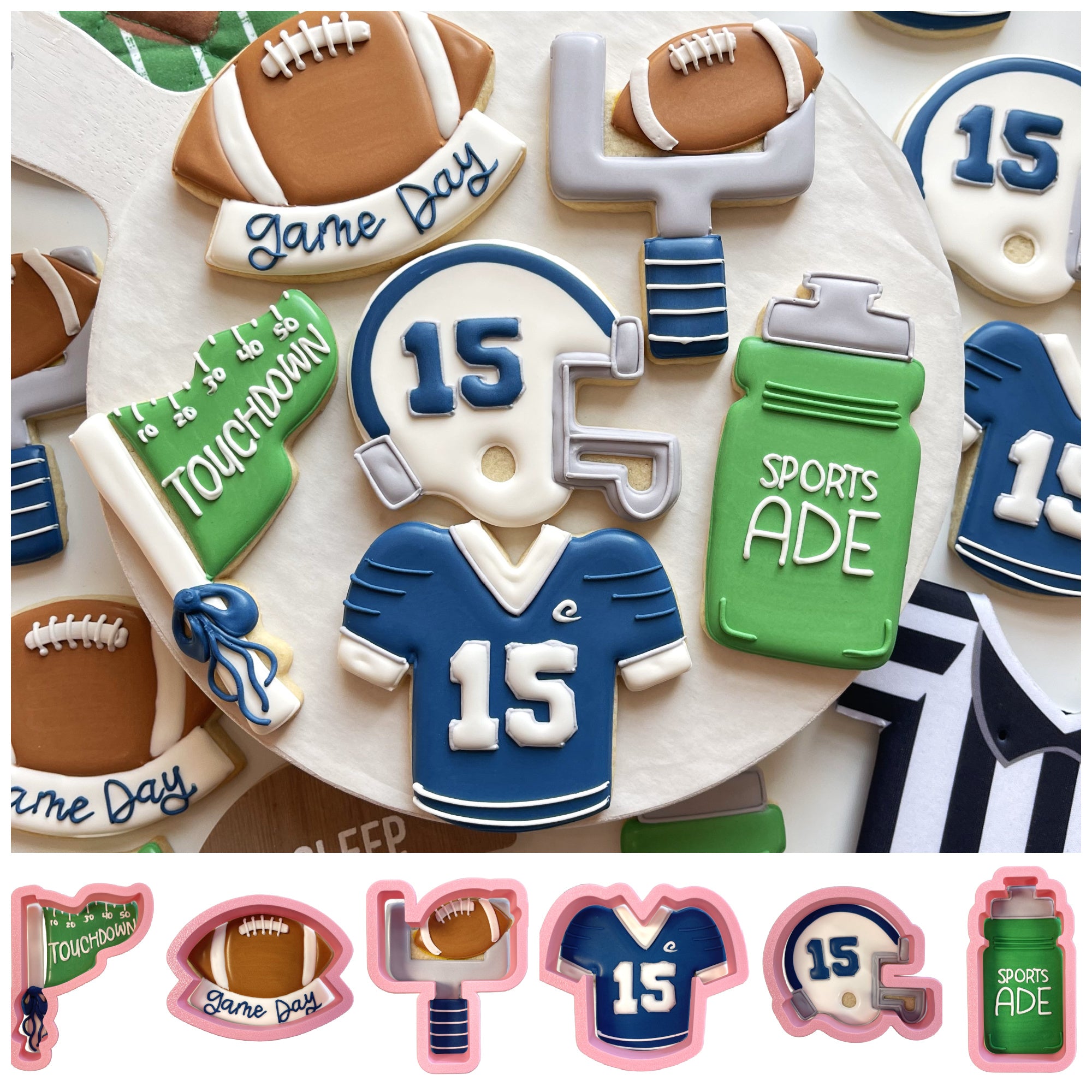 Football Cookie Cutter Bundle