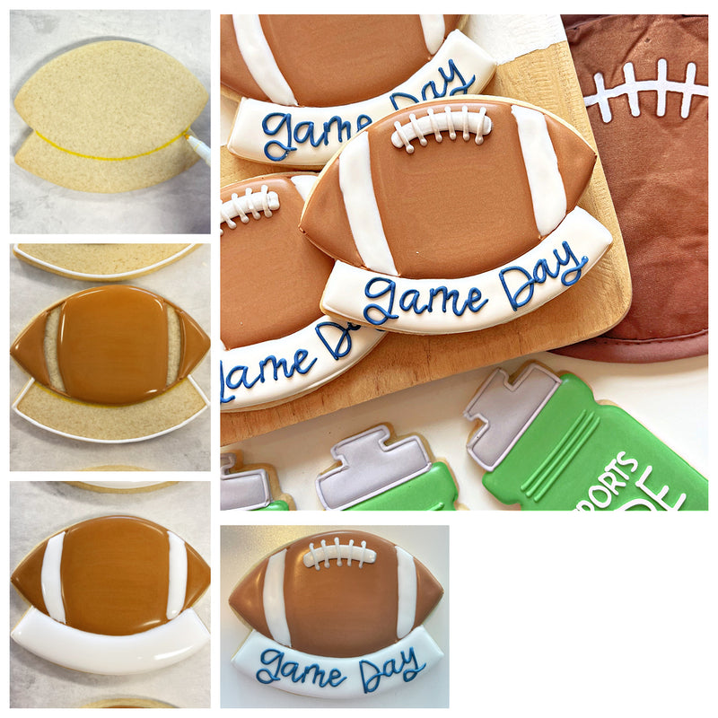 Football Plaque Cookie Cutter
