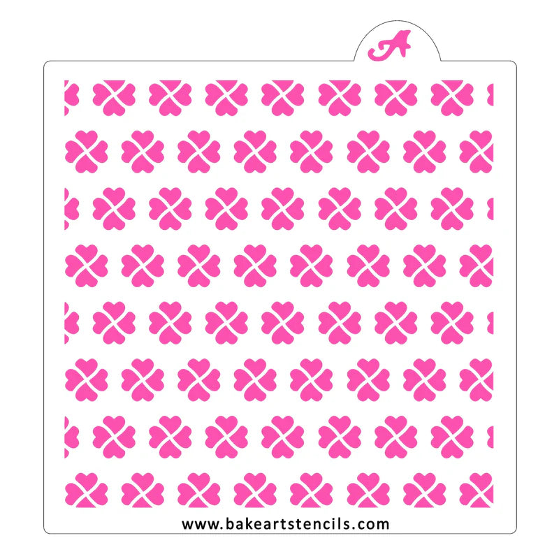 Clover Pattern BakeArt Stencil