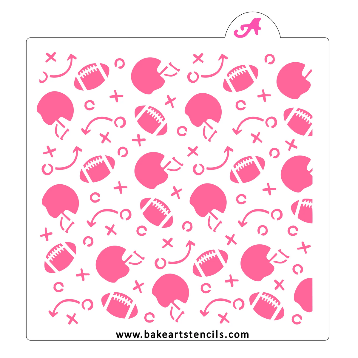Game Day Pattern BakeArt Stencil