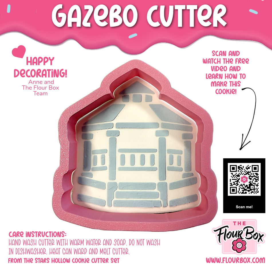 Gazebo Cookie Cutter with Stencil