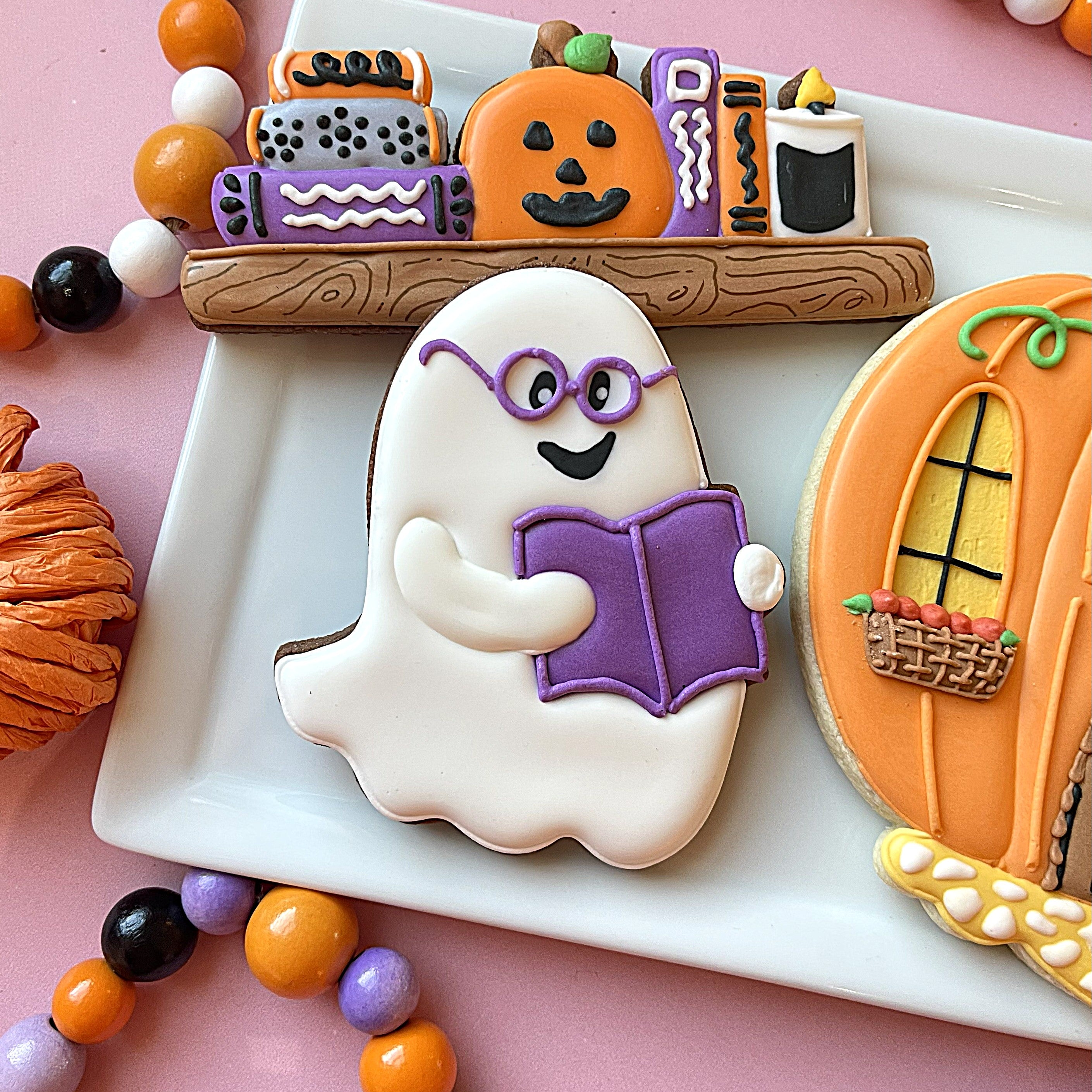 Ghost with Book Cookie Cutter
