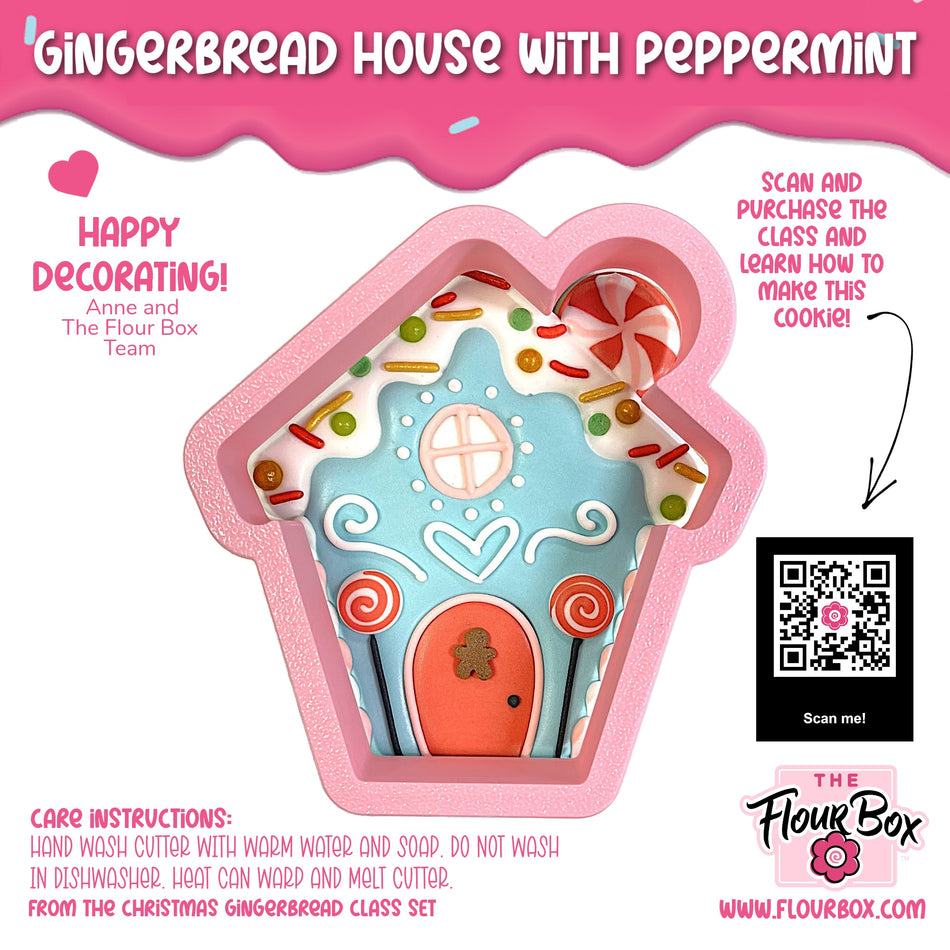 Gingerbread House with Peppermint Cookie Cutter