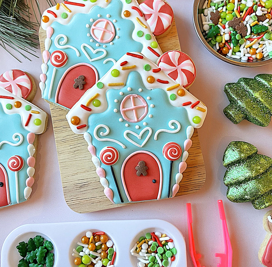 Gingerbread House with Peppermint Cookie Cutter