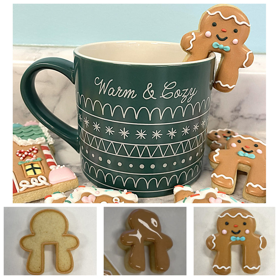 FREE CUTTER SET: Mini Gingerbread Mug Huggers Cookie Cutter BUNDLE (2 cutters)