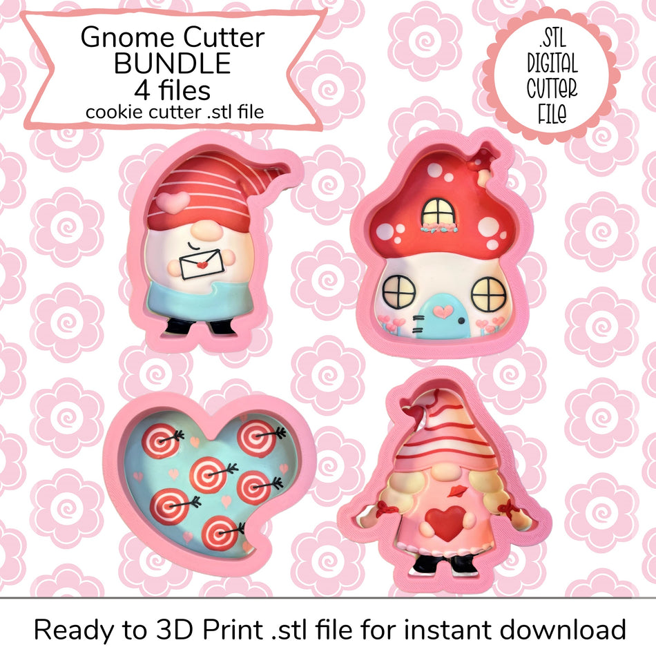 Gnome Cutter Bundle STL Files (digital file)
