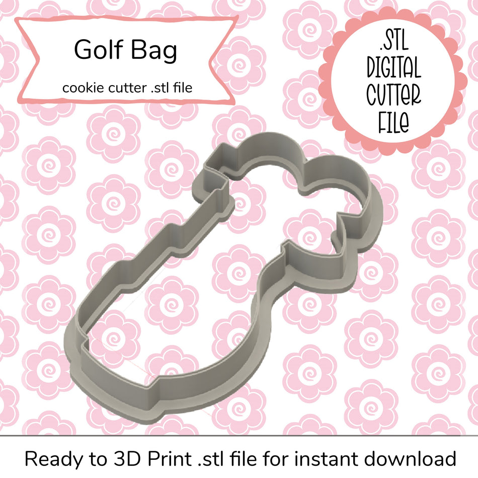 Golf Bag Cutter STL File (digital file)