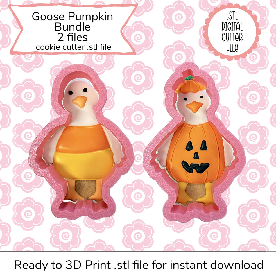 Goose Fall Cutter Set STL File (digital file)
