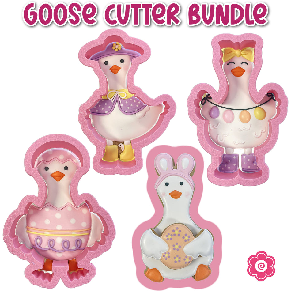 Easter Goose Cookie Cutter BUNDLE (4 cutters)
