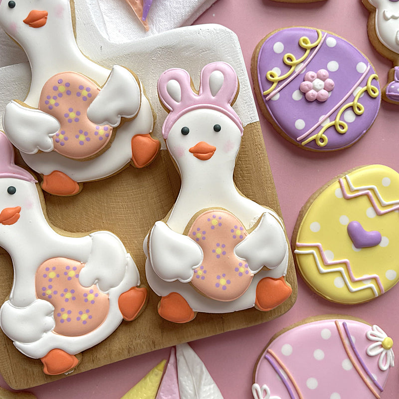 Goose with Bunny Ears  2pc Cookie Stacker