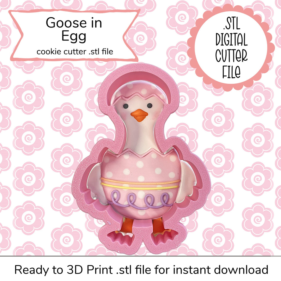 Goose in Egg Cutter STL File (digital file)