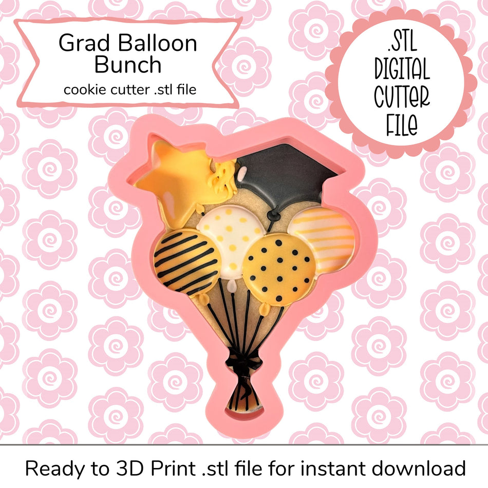 Grad Balloon Bunch Cutter STL File (digital file)
