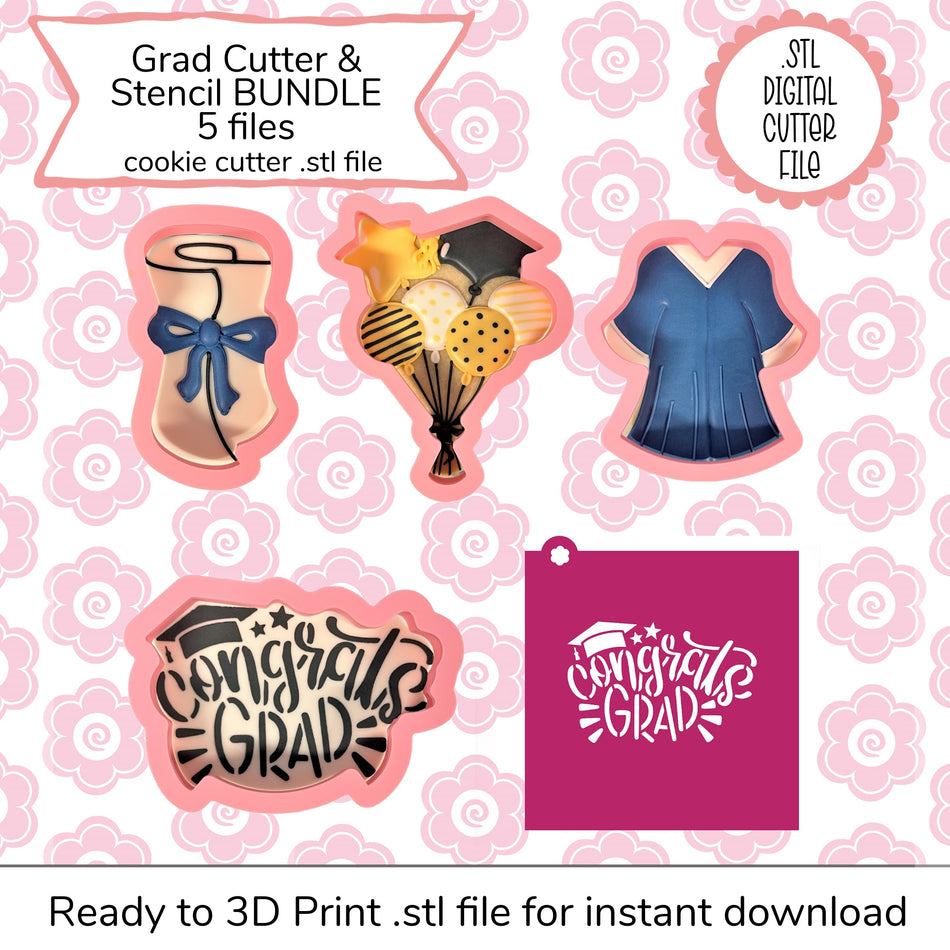 Grad Online Decorating Class Recording with Optional Kit