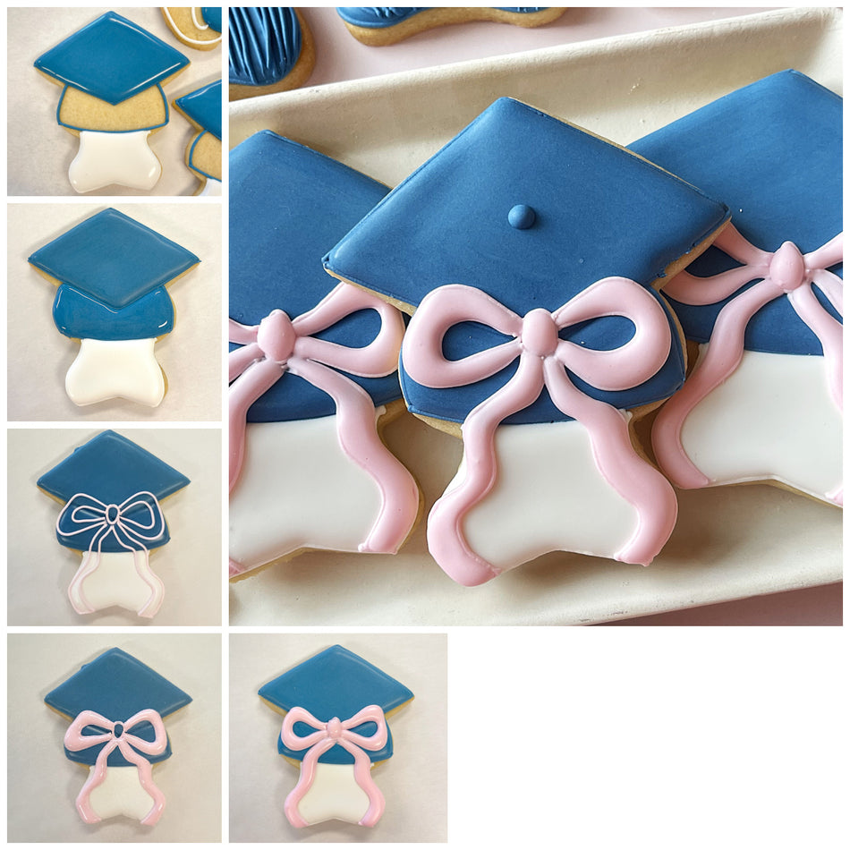 Grad Cap with Bow Cookie Cutter - Image 2 of 3