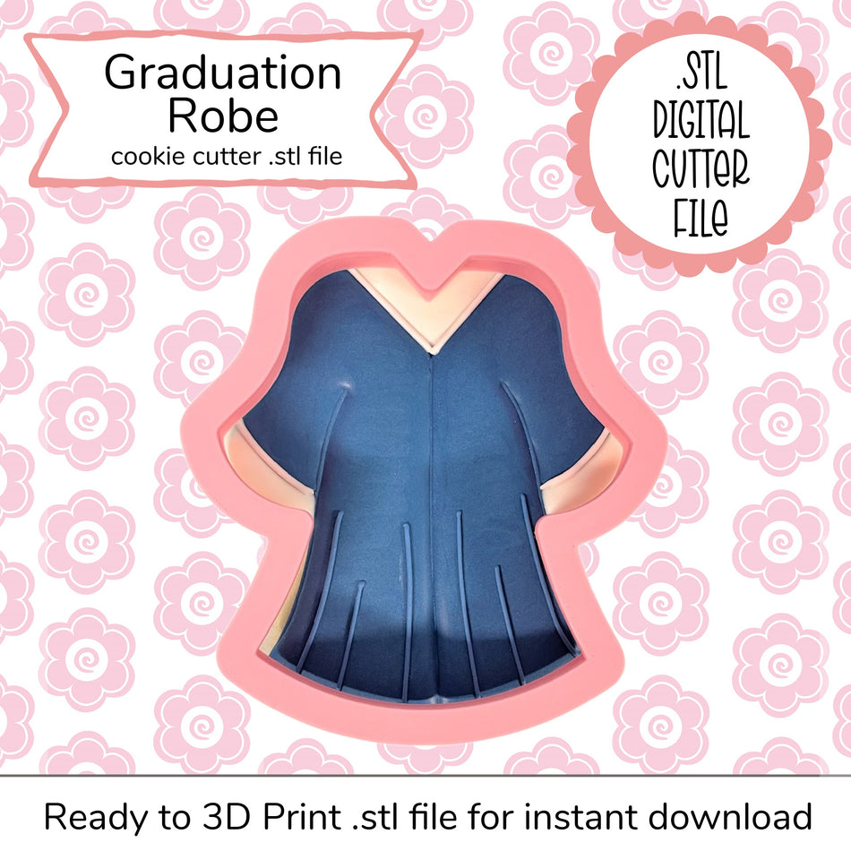 Graduation Robe Cutter STL File (digital file)