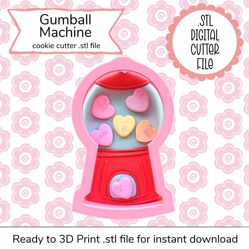 Gumball Machine Cutter STL File (digital file)