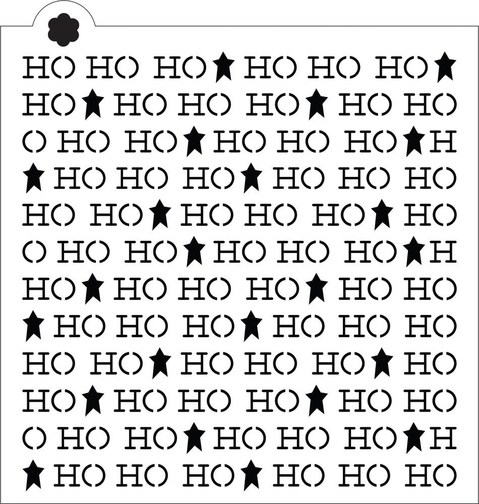 Ho Ho Repeat Stencil