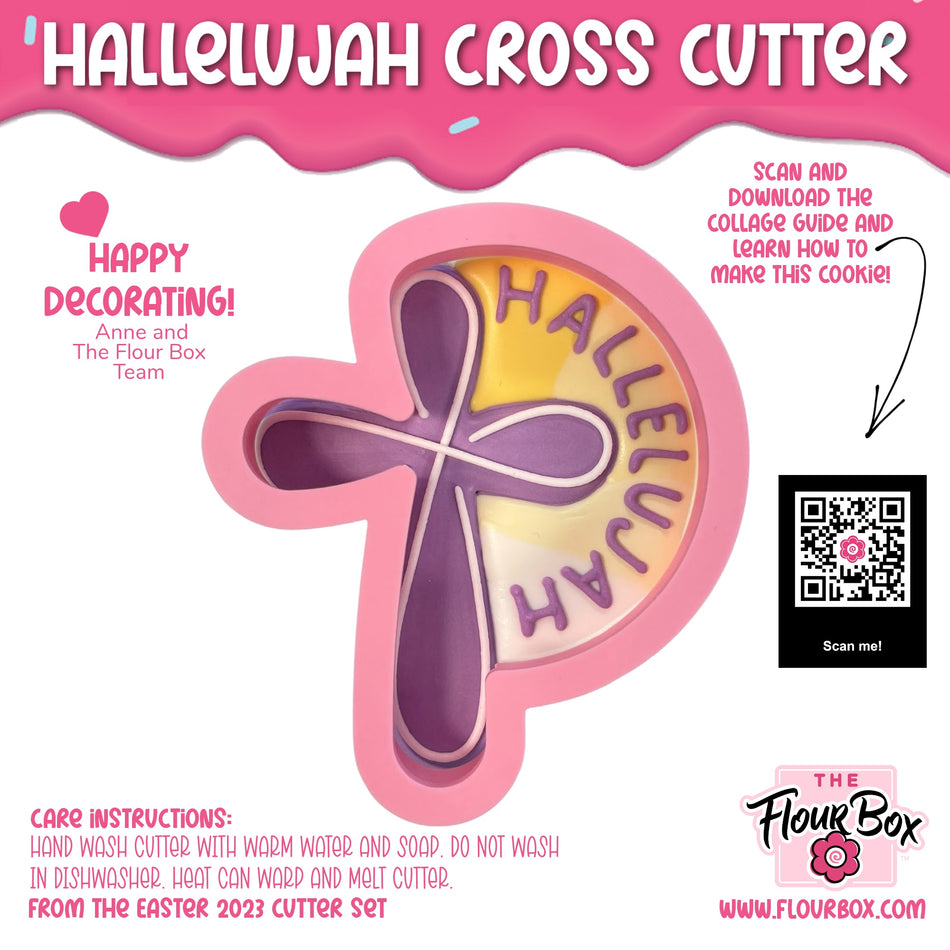 Hallelujah Cross Cookie Cutter