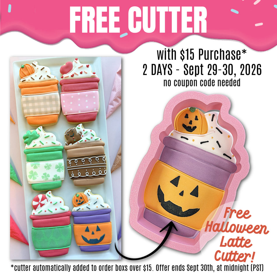 Halloween Latte Cookie Cutter [FREE CUTTER with $15 Purchase]