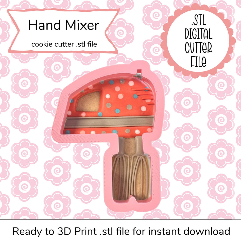 Hand Mixer Cutter STL File (digital file)