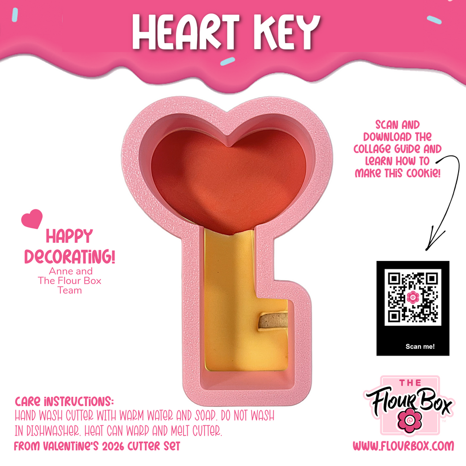 Heart Key Cookie Cutter
