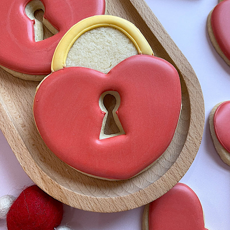 Heart Lock with Tiny Keyhole Cookie Cutter