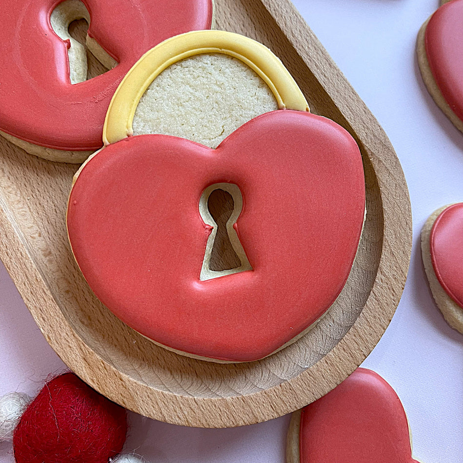 Heart Lock with Tiny Keyhole Cookie Cutter