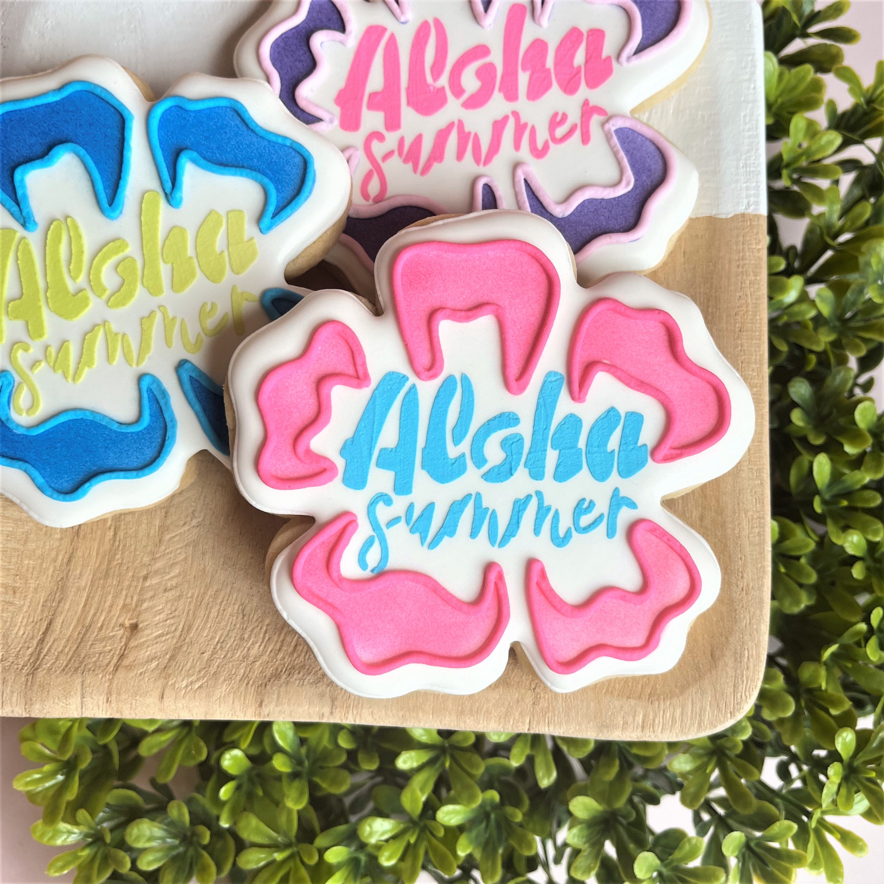 Aloha Summer 2pc Stencil