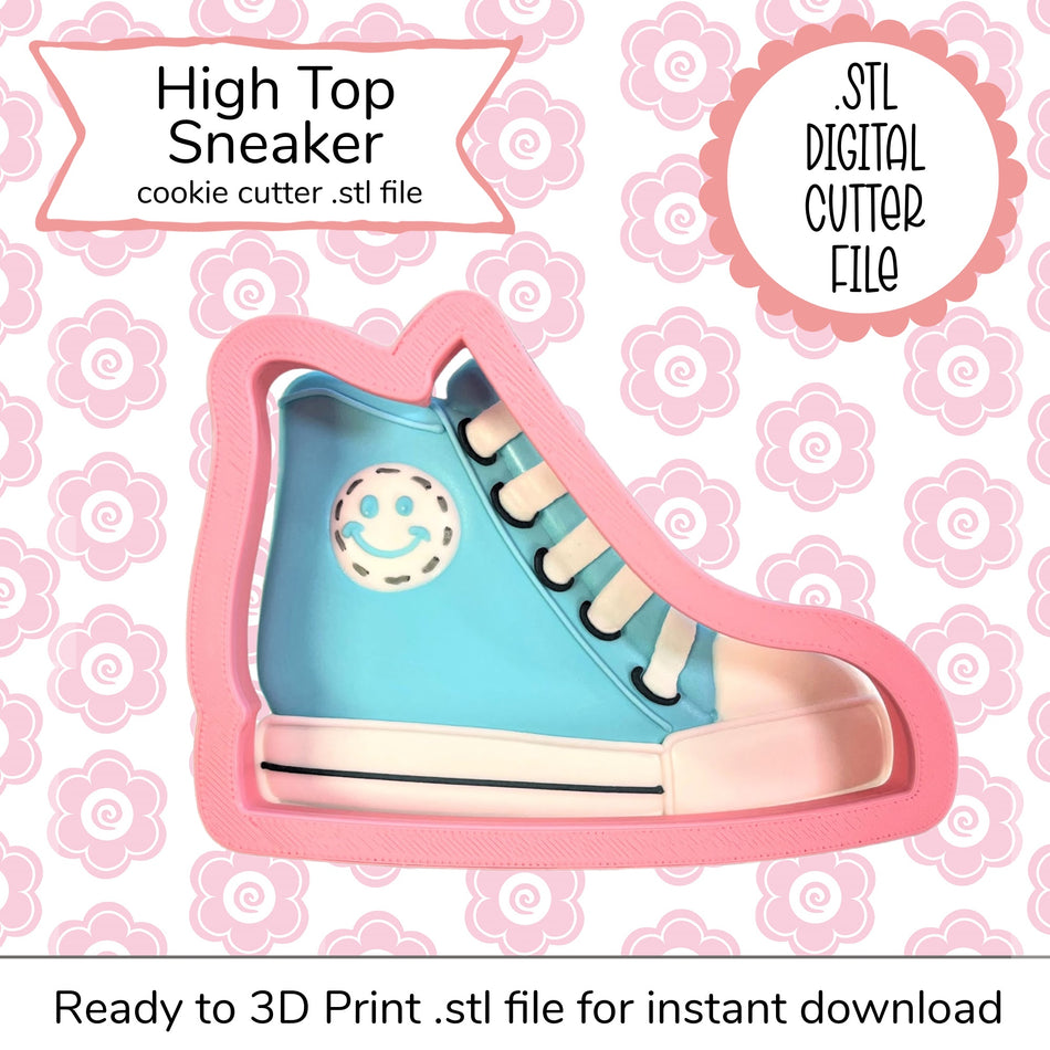 High Top Sneaker Cutter STL File (digital file)