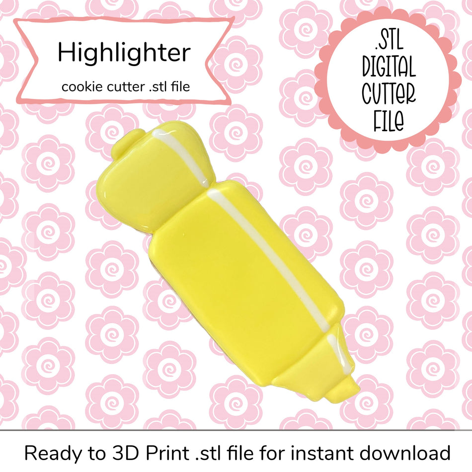 Highlighter Cutter STL File (digital file)