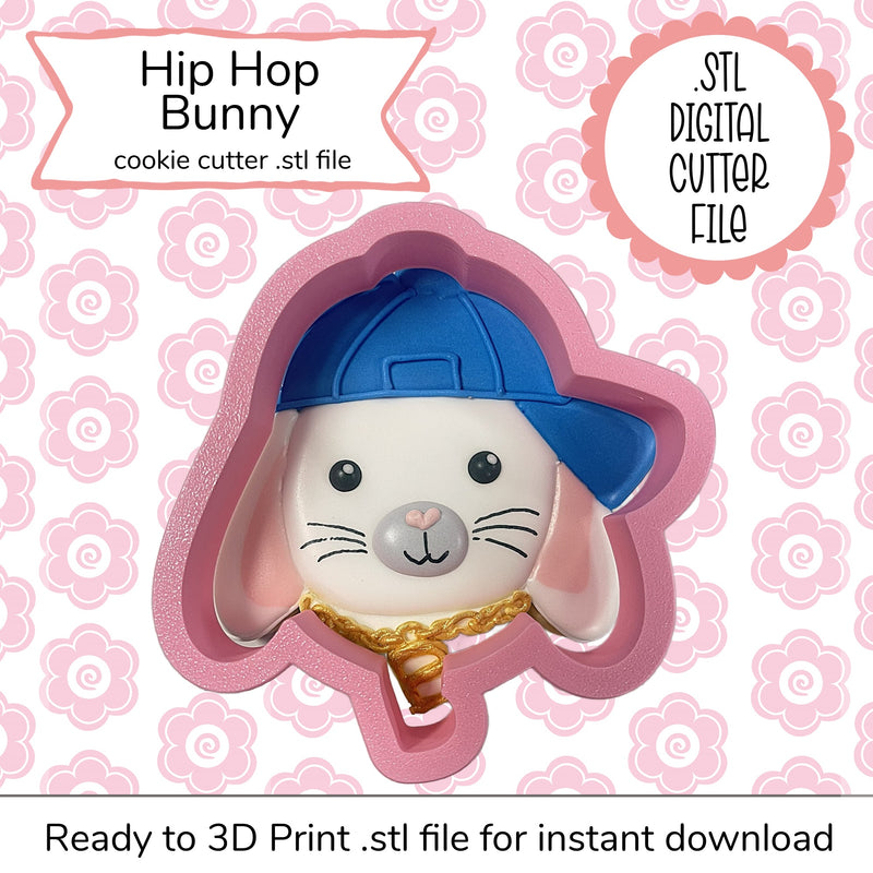 Hip Hop Bunny Cutter STL File (digital file)
