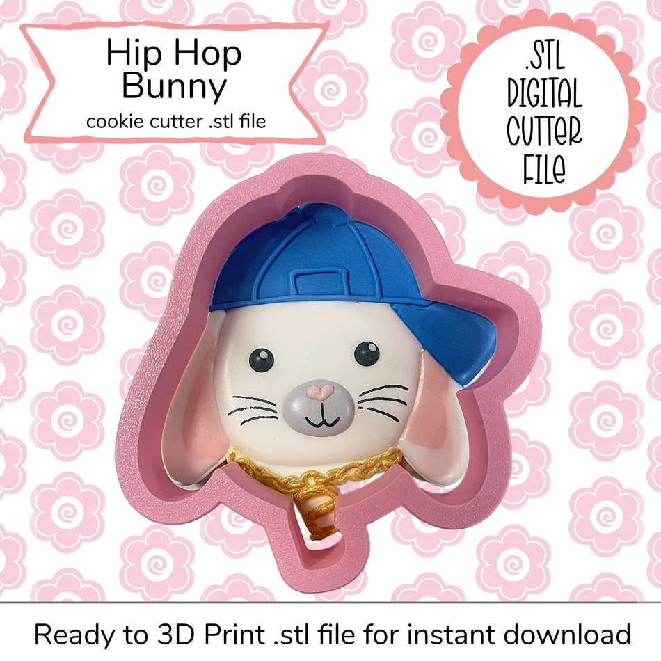 Hip Hop Bunny Cutter STL File (digital file)