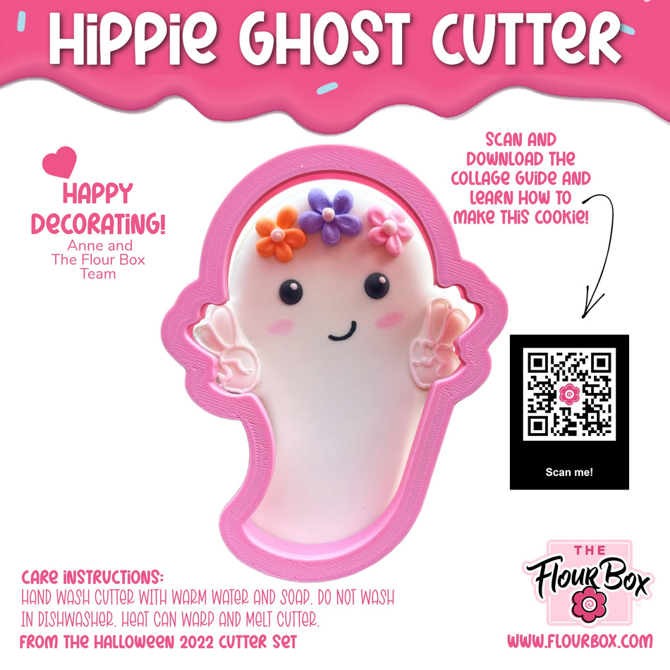 Hippie Ghost Cookie Cutter