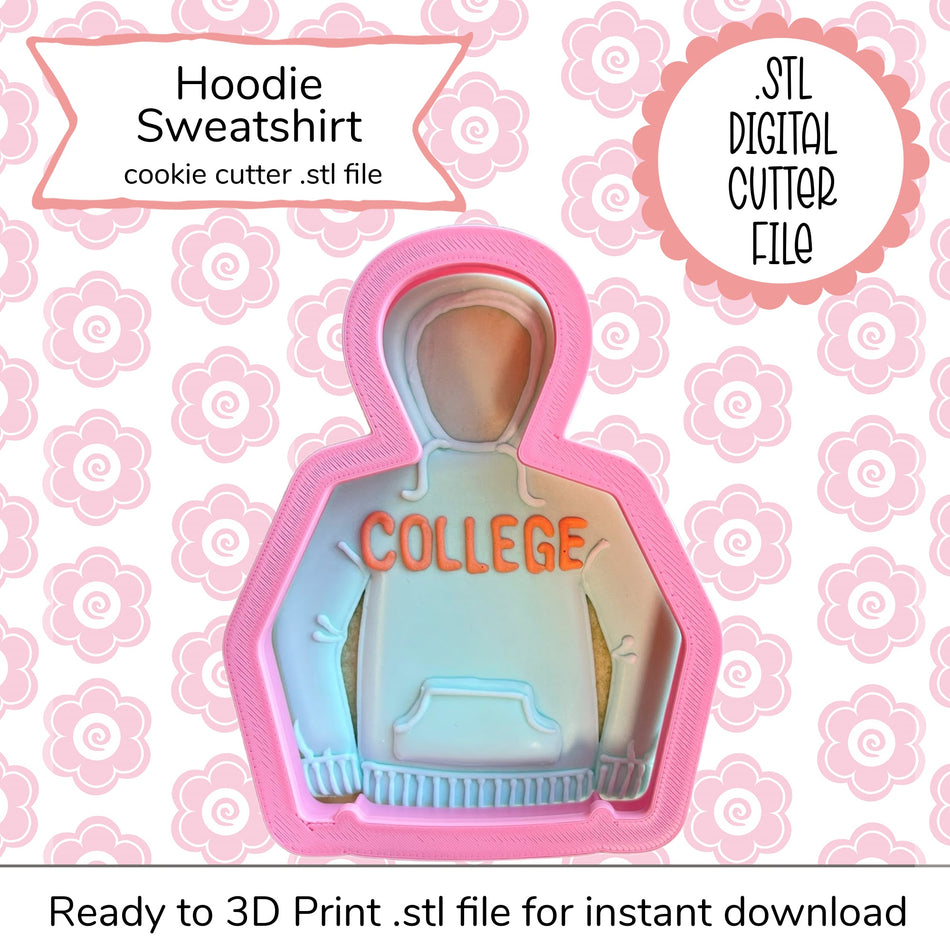Hoodie Sweatshirt Cutter STL File (digital file)