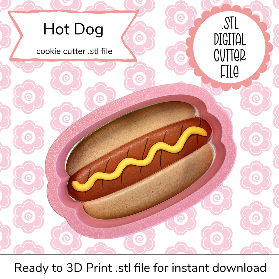 Hot Dog Cutter STL File (digital file)